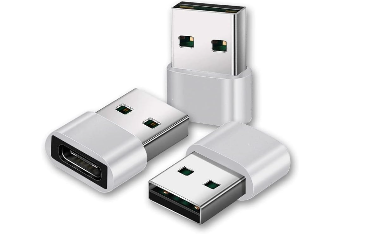 USB to USB C Adapter 3-PackUSB AdapterUSB A to USB-CiPhone charger plugUSB C Plug converter for iPhone 14 13 Pro MaxXR SE 3iPad Air 4 5 6 Mini 4th 5th 6th Generation 202021AirPods 3Surface