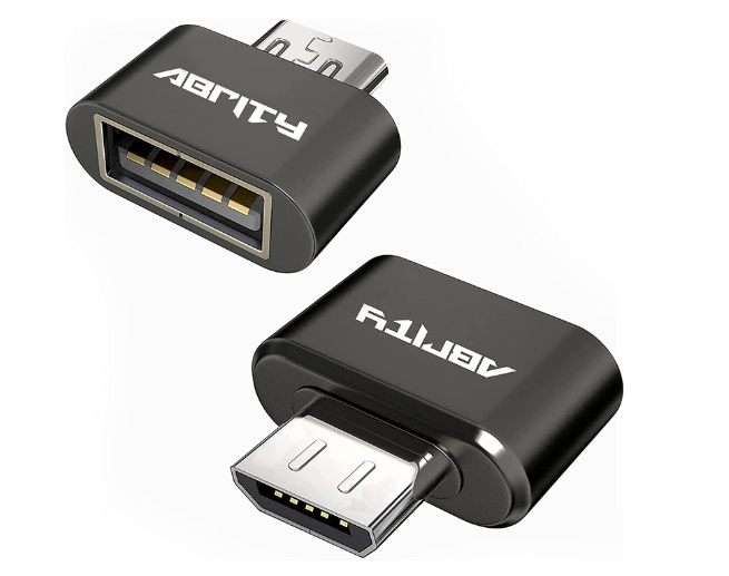 USB OTG Adaptor 2-Pack Micro USB to USB adapterUSB Male to Female AdapterUSB A to Micro USB Adaptor connectors for Android Memory SD Card Reader XboxPCUSB Flash drive stickSmart DevicesPlug