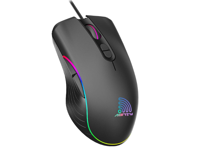 Professional Mouse6400 DPI  7 Programmable ButtonsErgonomic Wired Mice LED RGB Backlight for Gaming  PC Computer Laptop Gaming Grade Sensor Includes - Type C Adapter